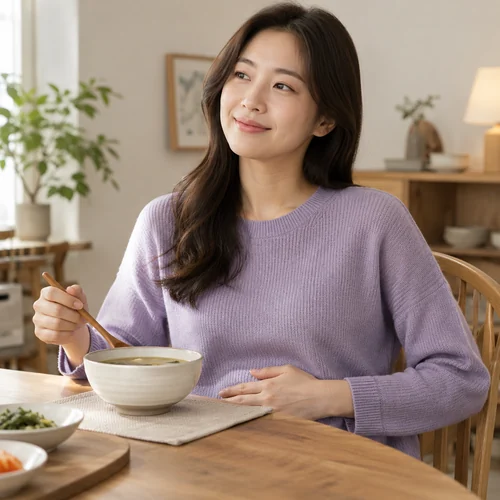 부평한의원 더부룩함 기록의 구체적인 표현 안내 · 소화 불편 기록 주제의 AI 생성 예시